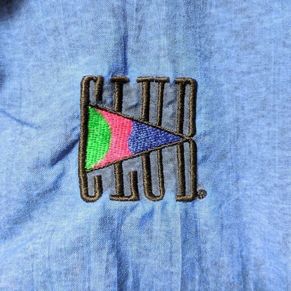 VINTAGE Club Sportswear Nylon Windbreaker XL - Picture 3 of 9